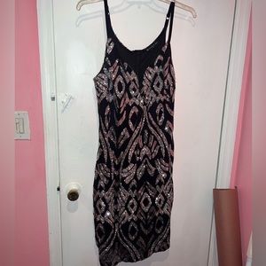 Fashion to figure sequin dress plus